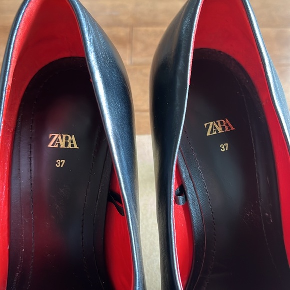 Zara black heels new condition size 37 - Picture 3 of 4